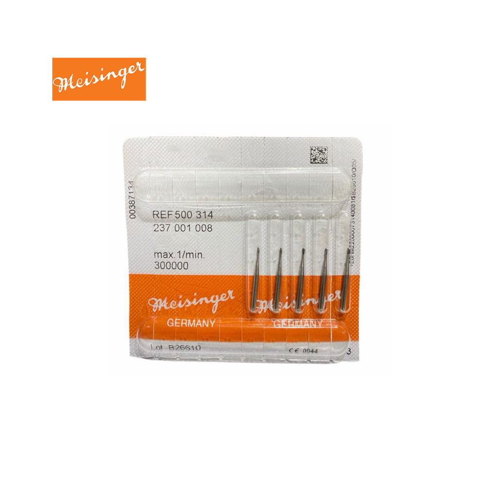 Meisinger Straight Fissure Bur Carbide FG Humayun Dental Supplies